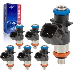 Fuel Injectors Replacement for Chrysler Dodge Jeep Ram Wrangler 200 300 Town and Country Journey Cherokee 1500 3.6L Reaplace 0280158233 4 Holes 6Pc