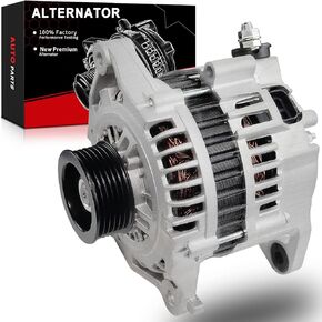 Upgraded New Alternator for:-Nissan Sentra BASE CA GXE S XE 1.8L L4 GAS 2002 2003 2004 2005 2006, 12V 80Amp 6Grooves, Performance Replacement OE # 23100-4Z400, 13937, 23100-AU000