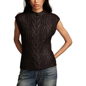 Lucky Brand Women's Metallic Sweater Vest