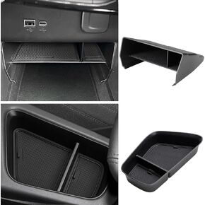 smabee 2PCS Center Console Organizer for 2024 2025 Buick Encore GX Accessories 2020-2025 Centre Console Storage Box ABS Material Interior