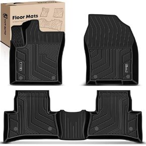 YHTAUTO Floor Mats Fit 2018-2024 Toyota C-HR CHR, TPE All Weather Car Mats Waterproof Anti-Slip Odorless Floor Liner, Interior Car Accessories Front & 2nd Row Liner