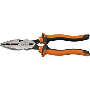 Klein Tools 12098EINS Insulated Combination Pliers with VDE Certified 3-Part Insulation, Crimping Die and Toothed Pipe-Grip