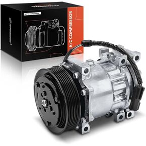 A-Premium A/C Compressor with Clutch Compatible with Dodge Ram 1500, Ram 2500, Ram 3500 2002-2003, Ram 4000 2002, Dakota 2002-2003, 5.9L 8.0L