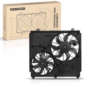 A-Premium Engine Radiator Cooling Fan Assembly Compatible with Select Kia Models - Sorento 2003 2004 2005 2006, 3.5L - Replace# 252313E600, 253803E600