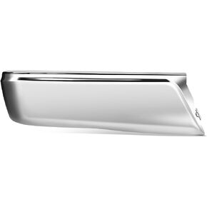 DNA MOTORING Steel Rear Left Bumper Endcap Compatible with 15-20 Ford F150, Chrome, BUMP-R-F15015-C-02-CH-L
