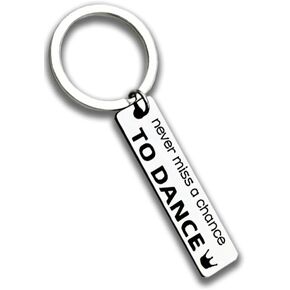 Dancer Gifts Inspirational Keychain for Ballet Tap Jazz Modern Lyrical Hip Hop Contemporary for Friend Girl Daughter Women Birthday Christm Encouragement Gifts