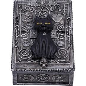 Nemesis Now Familiar Spell Black Cat Sigil Trinket Box 13.7cm