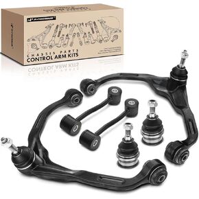 A-Premium Set of 6, Front Upper Control Arm, Sway Bar Link, Lower Ball Joint, Compatible with Jeep Liberty 2008-2012, Dodge Nitro 2007-2011