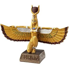 Discoveries Egyptian Imports - Golden Winged Isis - 6" - Made in Egypt