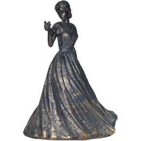 Sculptures Home Decor Bookshelf Decorative Objects Resin Girl Statue Holding Bird Modern Office Shelf Decor Room Decor Gifts for Women in Saudi Arabia