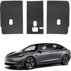 Rear Back Seat Protector Fit for Tesla Model Y 2020-2023, All Weather TPE Second Row Seats Back Cover, Waterproof Backrest Mats Accessories, 3 PCS