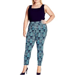 Avenue Women's Plus Size Pant Jemma Check