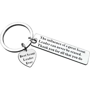 Scout Leader Appreciation Gift Keychain Gift Thank You Gift for Scout Leader Master Keyring Boy Girl Scout Gifts Retirement Gifts Christmas Birthday Graduation Thanksgiving Mentor Appreciation Gifts