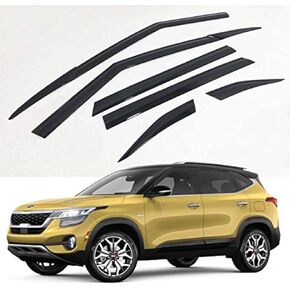 Side Rain Guards Wind Deflectors 6p for 2021 2022 2023 KIA Seltos