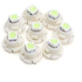 uxcell 8Pcs White 5050 Car T4.7 LED Wedge Dashboard Dash Indicator Light Bulb Interior