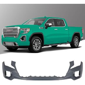 SCITOO Plastic Front Bumper Cover Replacement for 2019-2021 For GMC Sierra 1500 OE 84542588