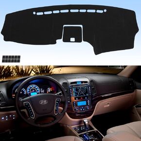 Dashboard Cover Flannel Dash Mat Custom Compatible with 2007 2008 2009 2010 2011 2012 Hyundai Santa Fe, Anti-Glare, Anti-Reflection, No Peculiar Smell