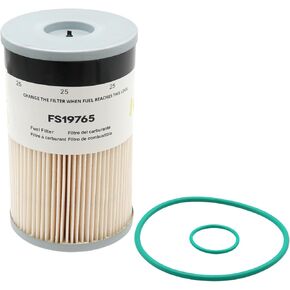 FS19765 Fuel Water Separator, Replaces PF7930, P550851, P568522, L9765FXL, WF10005, 96005, 102528, 102761, for ISX12, ISX15, X12, X15, N13, C13, C15, C16 Diesel Engines, 25 Micron Rating
