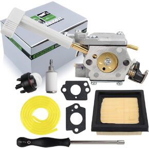 Carburetor for Homelite 308054093 Walbro WT-1086 42CC BP Blower with Air Filter Fuel Filter Line