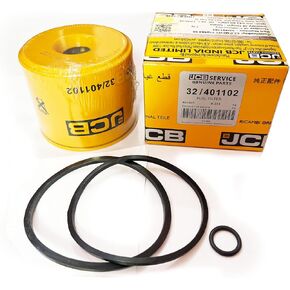 قطع غيار المحراث الخلفي JCB - عنصر فلتر وقود JCB الأصلي مع الحلقات (رقم قطعة JCB 32/400701 أو 32/401102 أو 988/00030)
