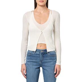 GUESS Women's Eco Long Sleeve Faux Double Layer Reese Sweater