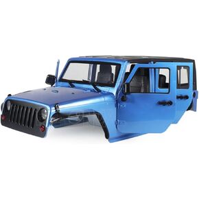 1/10 RC Car Hard Body Shell Kit, Jeep Body Shell, Open Car Shell Kit 313mm Wheelbase for RC Crawler Car Axial SCX10 90046 90047 RGT EX86100(Light Green)