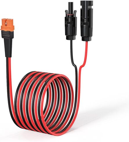 ELFCULB 12AWG 75FT Solar to XT60i Cable 2 10 25 35 50 75 100FT Solar Connector to XT60i Adapter Cable for Portable Power Station (75FT) in Saudi Arabia