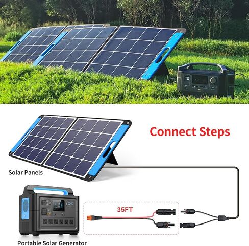 ELFCULB 12AWG 75FT Solar to XT60i Cable 2 10 25 35 50 75 100FT Solar Connector to XT60i Adapter Cable for Portable Power Station (75FT) in Saudi Arabia