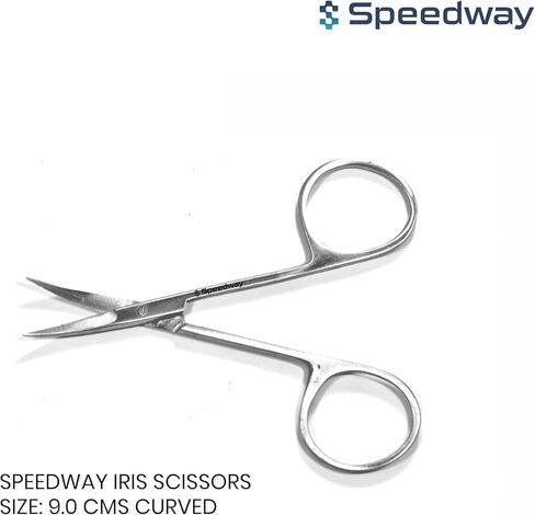 Speedway Iris Scissors Size: 9.0 cms Curved in Saudi Arabia