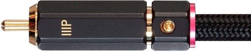Monoprice Male RCA Two Channel Stereo Audio Cable - Gold Plated Connectors, Double Shielded, 6 Feet, Black - Onix Series in Kuwait
