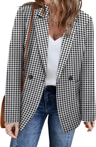 CHICZONE Womens Long Sleeve Casual Blazers Open Front Lapel Button Work Office Blazer Jackets in Saudi Arabia