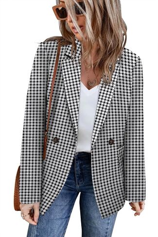 CHICZONE Womens Long Sleeve Casual Blazers Open Front Lapel Button Work Office Blazer Jackets in Saudi Arabia