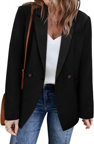 CHICZONE Womens Long Sleeve Casual Blazers Open Front Lapel Button Work Office Blazer Jackets in Saudi Arabia