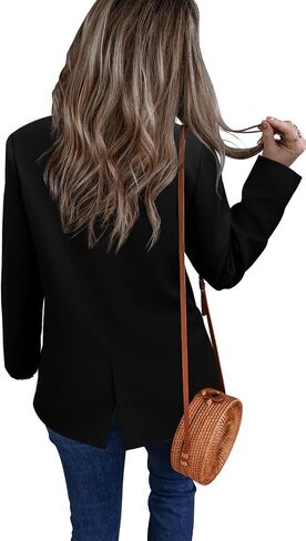 CHICZONE Womens Long Sleeve Casual Blazers Open Front Lapel Button Work Office Blazer Jackets in Saudi Arabia