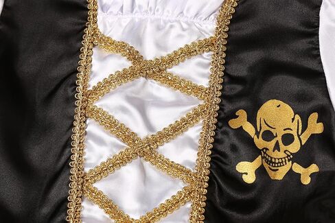 Girls Pirate Costume LED Red Light Buccaneer Princess Dress for Girls Halloween party in Kuwait