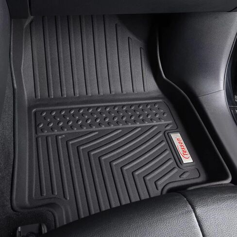 Tesson Floor Mats Accessories 3 Row Liners Set &Cargo Liners Custom Fit for 8 Seats 2024 2025 Mazda CX-90&CX90 PHEV with 2nd Row Bench Seats,All Weather Guard TPE Car Mats & Rear Trunk Mats in Saudi Arabia
