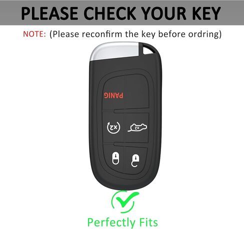 Gray Key Fob Cover with Heavy-duty Keychain For Grand Cherokee Renegade in Saudi Arabia