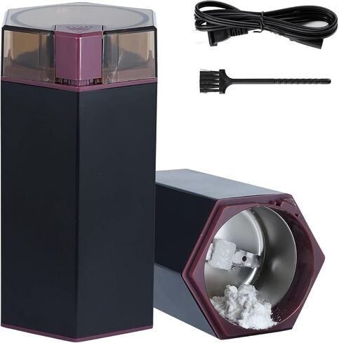 مطحنة حبوب منع الحمل الكهربائية متعددة الوظائف - مسحوق ناعم إلكترونيًا للأدوية الصغيرة والكبيرة وأقراص الفيتامينات - تستخدم لأنبوب التغذية والأطفال وكبار السن والحيوانات الأليفة (أسود) in Kuwait