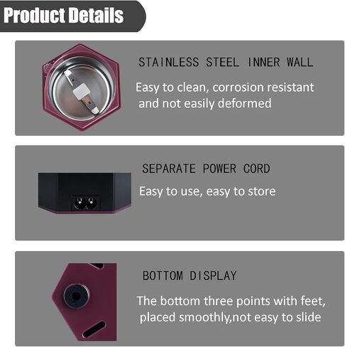 مطحنة حبوب منع الحمل الكهربائية متعددة الوظائف - مسحوق ناعم إلكترونيًا للأدوية الصغيرة والكبيرة وأقراص الفيتامينات - تستخدم لأنبوب التغذية والأطفال وكبار السن والحيوانات الأليفة (أسود) in Kuwait