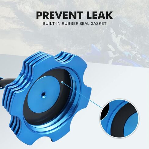 Fuel Tank Cap with Hose Compatible with Yamaha YFZ450 2004-2009 2012 2013,YFZ450X 2010 2011,Banshee 350 YFZ350 2002 2003 2004 2005 2006,Warrior 350 YFM350X 2002 2003 2004,See Fitments Red in Kuwait