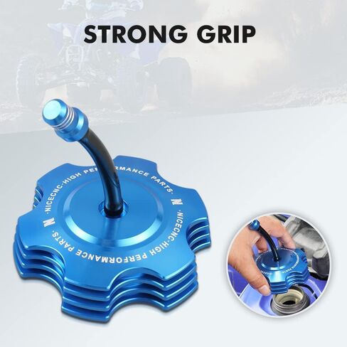 Fuel Tank Cap with Hose Compatible with Yamaha YFZ450 2004-2009 2012 2013,YFZ450X 2010 2011,Banshee 350 YFZ350 2002 2003 2004 2005 2006,Warrior 350 YFM350X 2002 2003 2004,See Fitments Red in Kuwait