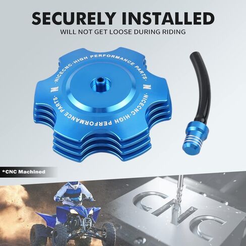 Fuel Tank Cap with Hose Compatible with Yamaha YFZ450 2004-2009 2012 2013,YFZ450X 2010 2011,Banshee 350 YFZ350 2002 2003 2004 2005 2006,Warrior 350 YFM350X 2002 2003 2004,See Fitments Red in Kuwait