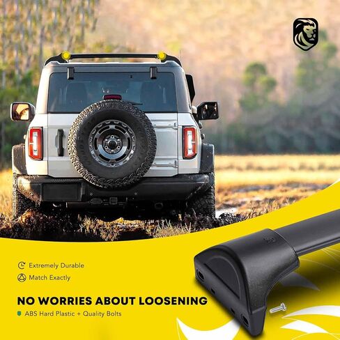 YHTAUTO 165 lbs Side Roof Rails w/Hardware Fit for Honda Pilot, SUV, 2016-2024, T6063 Aluminum Roof Rack Rails, Luggage Roof Side Rails Anti-Rust with Sliver Smooth Surface for Skiboard Kayak in Saudi Arabia