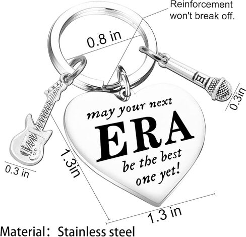 شعبية المغني روح ميرش الهدايا مستوحاة المفاتيح اقتباس زخرفة الغيتار الموسيقى المشجعين الاشياء للأخوات الأصدقاء ابنة عيد ميلاد الملحقات سلاسل المفاتيح للنساء in Kuwait