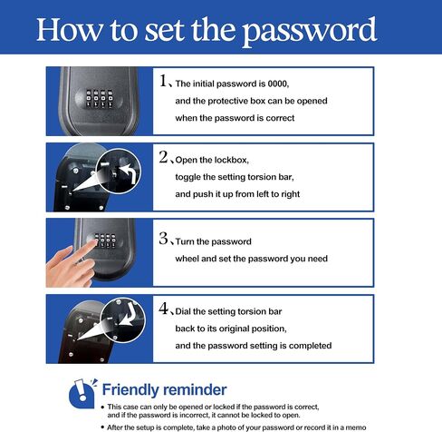 Magnetic Key Holder with Combination Lock Hidden Under Car,Waterproof and durable,Hide Key Lock Box with Strong Magnet for Storage Key Indoors, Outdoors, Hider A Key Outside in Saudi Arabia