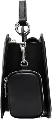 Steve Madden Women Bevelyn Convertible Crossbody Bag Shoulder, One Size, Black/Crystal, One Size in Saudi Arabia
