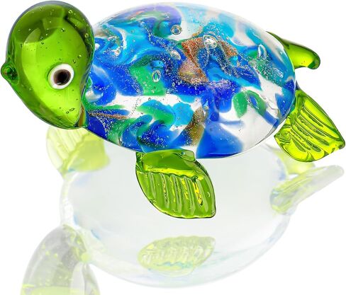 QFkris Mini Hand Blown Glass Cactus Figurine Miniature Collectibles Glass Statue Ornament Simulation Plants B in Kuwait