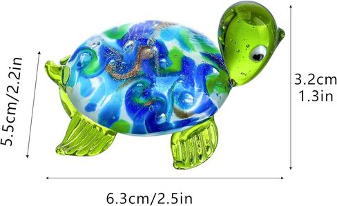 QFkris Mini Hand Blown Glass Cactus Figurine Miniature Collectibles Glass Statue Ornament Simulation Plants B in Kuwait