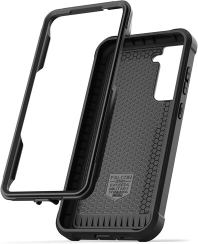 Encased Designed for Samsung Galaxy S20 FE Belt Clip Case (Falcon) Full Body Protective Phone Case with Holster (Black) in Saudi Arabia