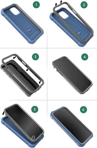 Encased Designed for Samsung Galaxy S20 FE Belt Clip Case (Falcon) Full Body Protective Phone Case with Holster (Black) in Saudi Arabia